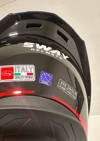 Sway SW 850 Black Red Kapalı Kask - L - Görsel 6