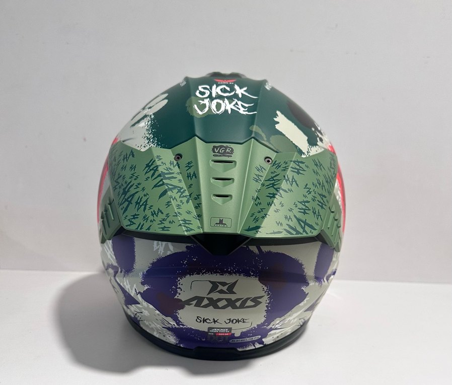 Axxis Hawk SV Evo Sick Joke Gray Kapalı Kask - XL - Görsel 5