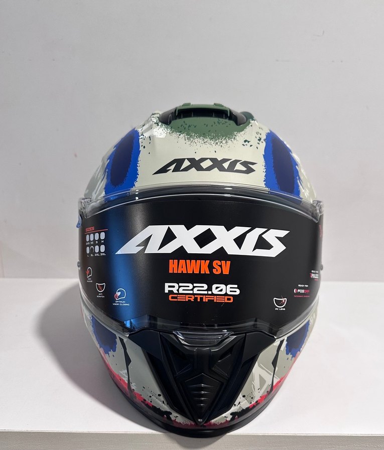 Axxis Hawk SV Evo Sick Joke Gray Kapalı Kask - XL - Görsel 3