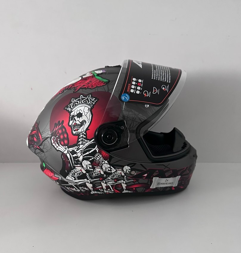Axxis Draken S Horrorland Kapalı Kask - XXL - Görsel 4