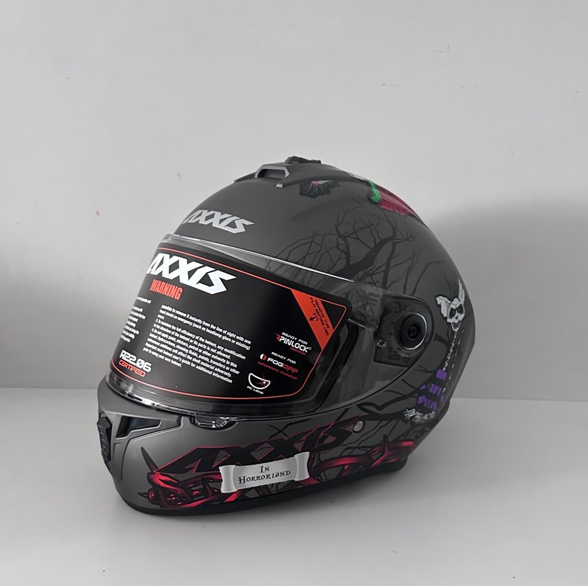 Axxis Draken S Horrorland Kapalı Kask - XXL - Görsel 2