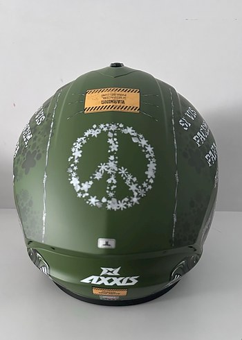 Axxis Draken S Iron Peace Kapalı Kask - M - Görsel 5