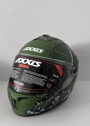 Axxis Draken S Iron Peace Kapalı Kask - M - Görsel 2