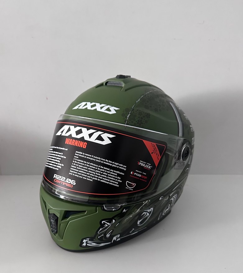Axxis Draken S Iron Peace Kapalı Kask - M - Görsel 2