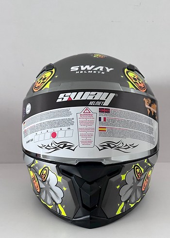 Sway SW 820 Hellboy Kapalı Kask - L - Görsel 4