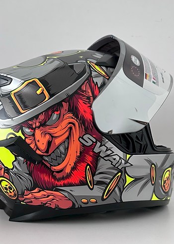 Sway SW 820 Hellboy Kapalı Kask - L - Görsel 5