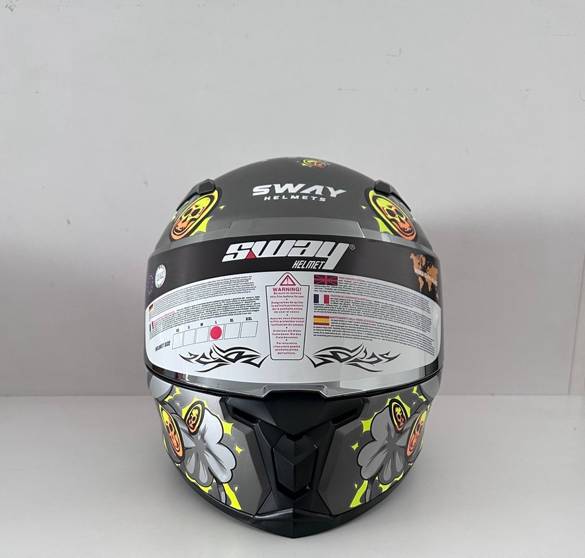 Sway SW 820 Hellboy Kapalı Kask - L - Görsel 3