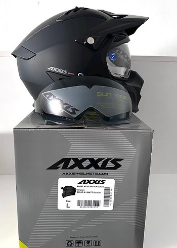 Axxis Hunter SV Mat Siyah Kask - L - Görsel 8