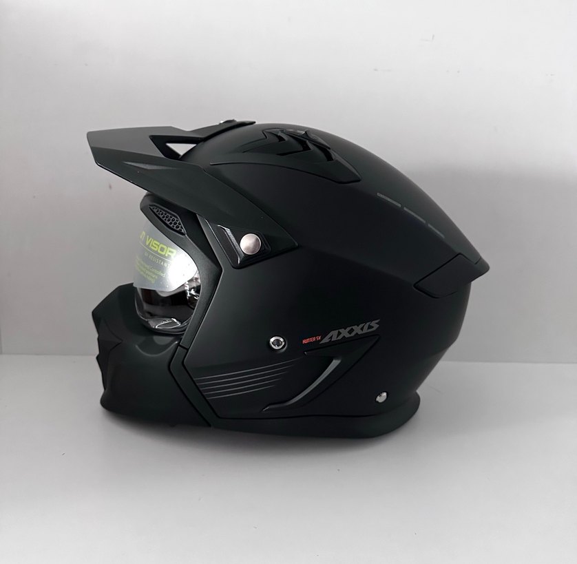 Axxis Hunter SV Mat Siyah Kask - L - Görsel 2