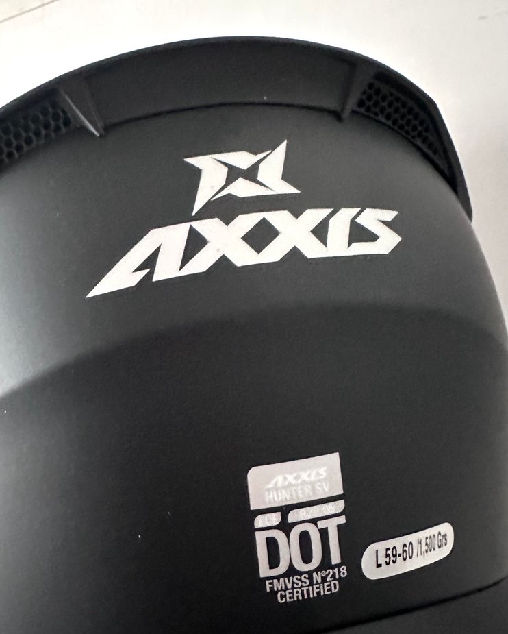 Axxis Hunter SV Mat Siyah Kask - L - Görsel 5