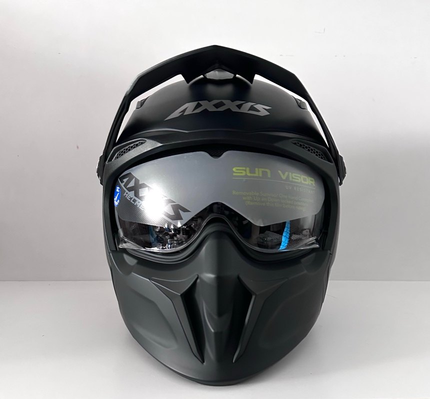 Axxis Hunter SV Mat Siyah Kask - L - Görsel 3