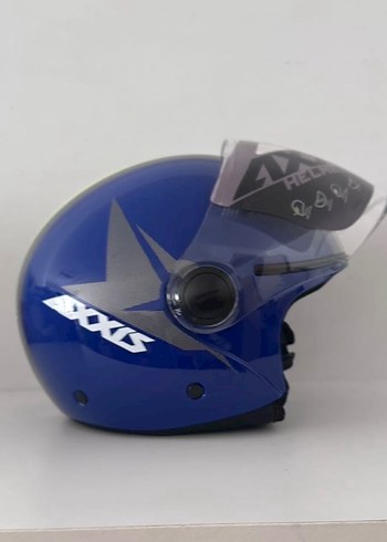 Axxis Square Gloss Blue Yarım Kask - M - Görsel 2