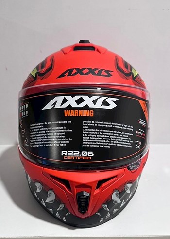 Axxis Draken S Forza Mat Ree Full Face Kask - L - Görsel 3