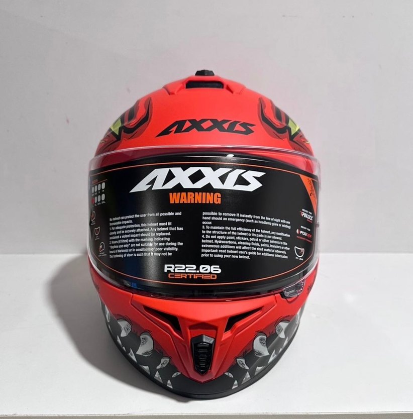 Axxis Draken S Forza Mat Ree Full Face Kask - L - Görsel 3