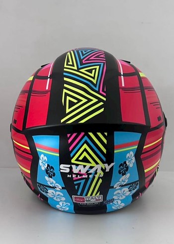 Sway SW 765 Colorful Yarım Kask - S - Görsel 4