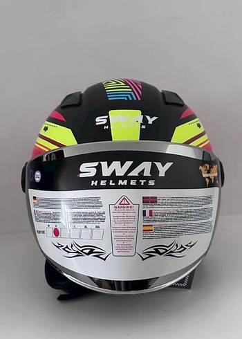 Sway SW 765 Colorful Yarım Kask - S - Görsel 3