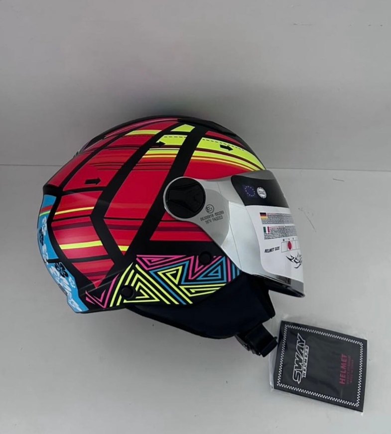 Sway SW 765 Colorful Yarım Kask - S - Görsel 2
