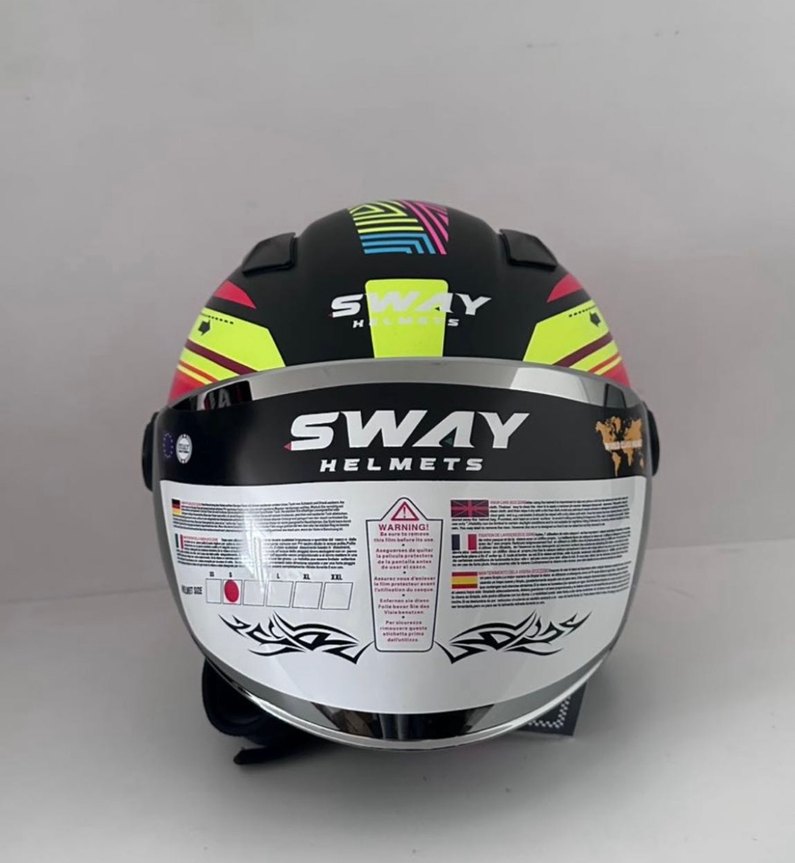 Sway SW 765 Colorful Yarım Kask - S - Görsel 3