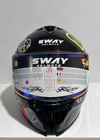 Sway SW 867 Peri Colorful Full Face Kask - M - Görsel 3