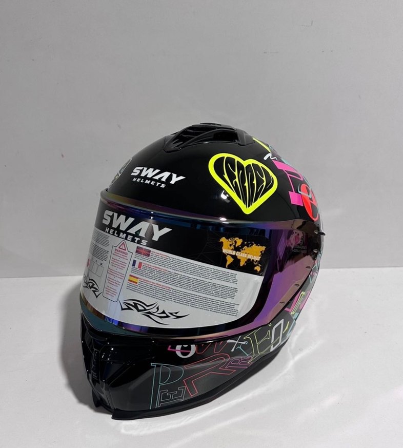 Sway SW 867 Peri Colorful Full Face Kask - M - Görsel 2