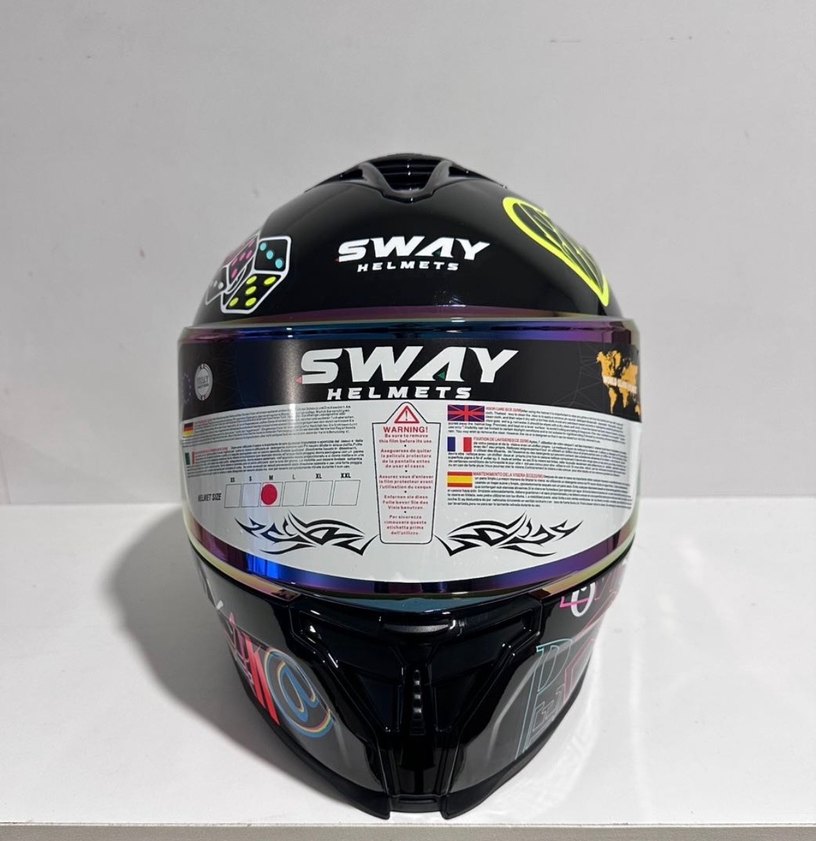 Sway SW 867 Peri Colorful Full Face Kask - M - Görsel 3