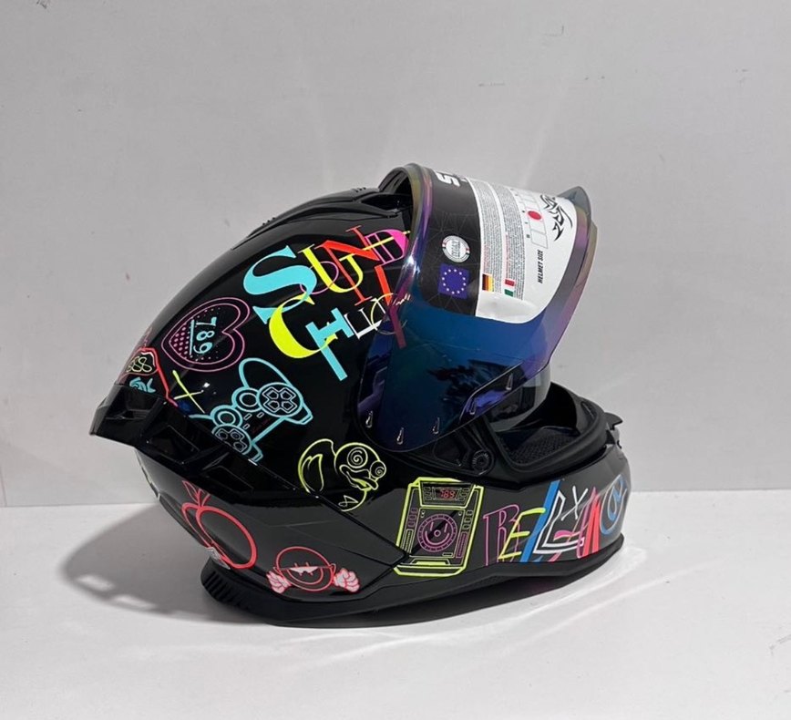 Sway SW 867 Peri Colorful Full Face Kask - M - Görsel 4