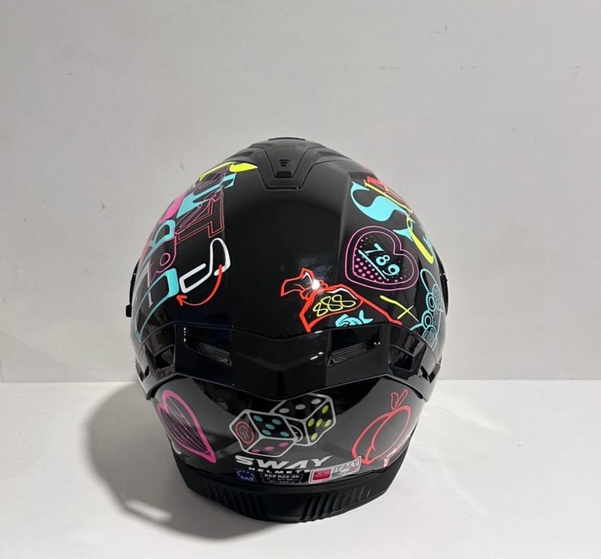 Sway SW 867 Peri Colorful Full Face Kask - M - Görsel 5
