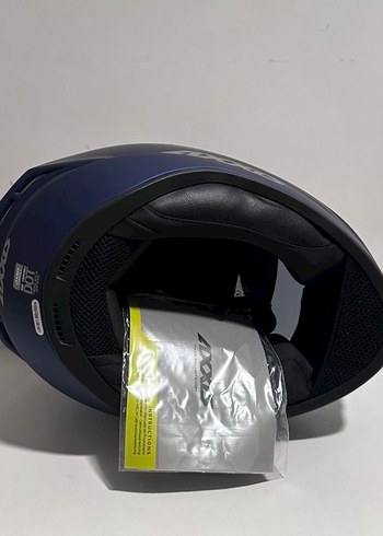 Axxis Draken S Solid Mat Blue Full Face Kask - L - Görsel 7