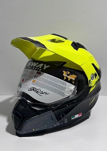 Sway SW-X60 Sand Yellow Cross Kask - XXL - Görsel 2