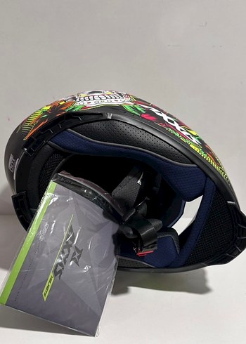 Axxis Eagle Mexican Skull Full Face Kask - XXL - Görsel 6