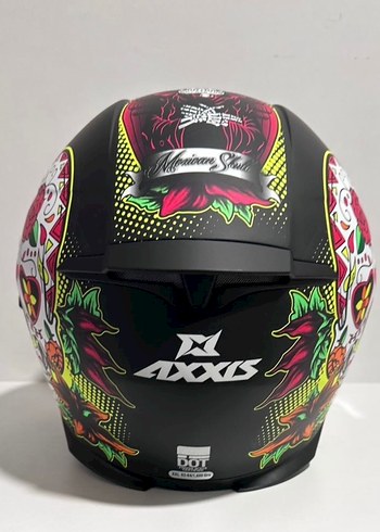 Axxis Eagle Mexican Skull Full Face Kask - XXL - Görsel 4