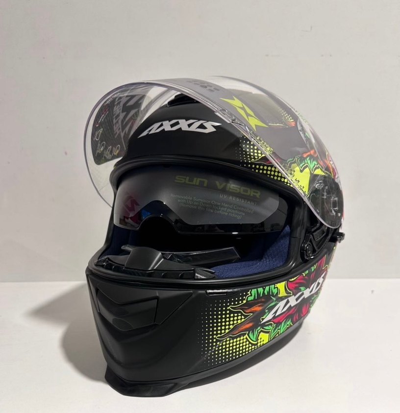 Axxis Eagle Mexican Skull Full Face Kask - XXL - Görsel 3