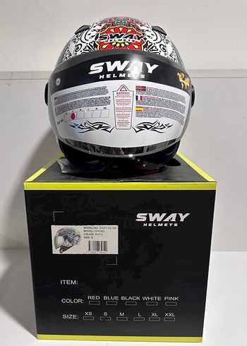 Sway SW 765 Spring White Yarım Kask - S - Görsel 6