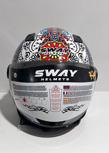 Sway SW 765 Spring White Yarım Kask - S - Görsel 2