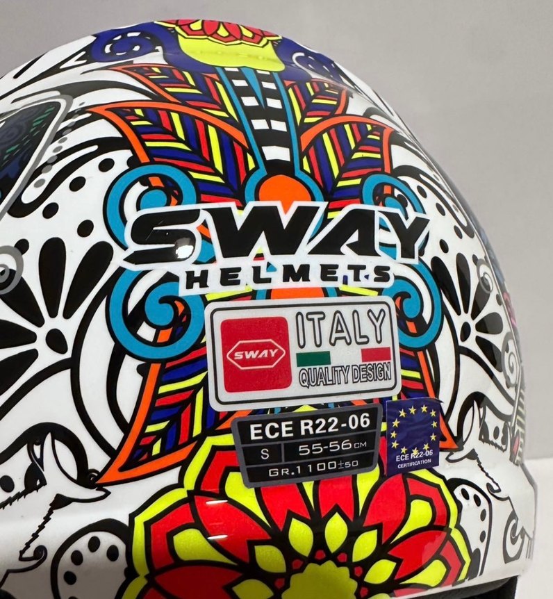 Sway SW 765 Spring White Yarım Kask - S - Görsel 4