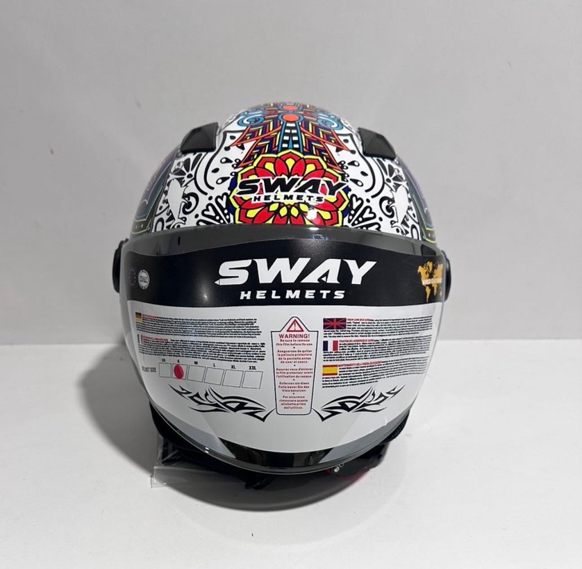 Sway SW 765 Spring White Yarım Kask - S - Görsel 2