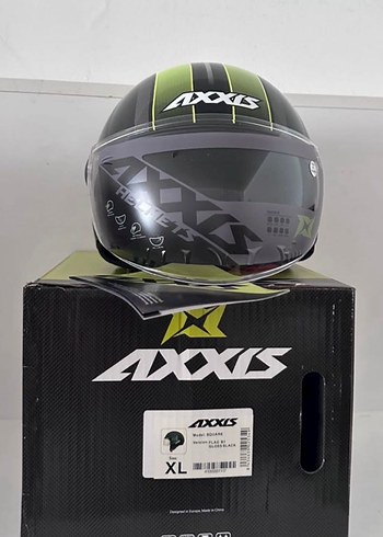Axxis Square Siyah Yarım Kask - XL - Görsel 8