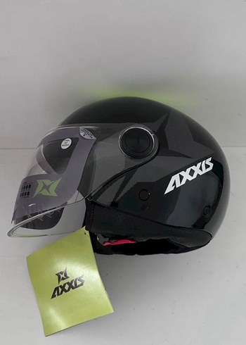 Axxis Square Siyah Yarım Kask - XL - Görsel 6