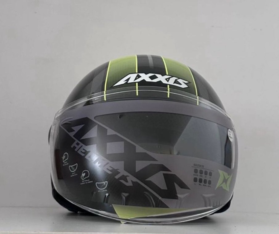 Axxis Square Siyah Yarım Kask - XL - Görsel 3