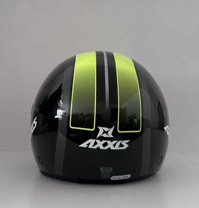 Axxis Square Siyah Yarım Kask - XL - Görsel 4