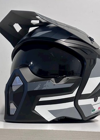 Sway SW-X1 Seul Trak Black/Grey Modüler Kask - L - Görsel 2