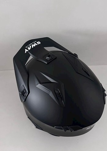 Sway SW 726X Tokyo Mat Siyah Modüler Kask - XXL - Görsel 3