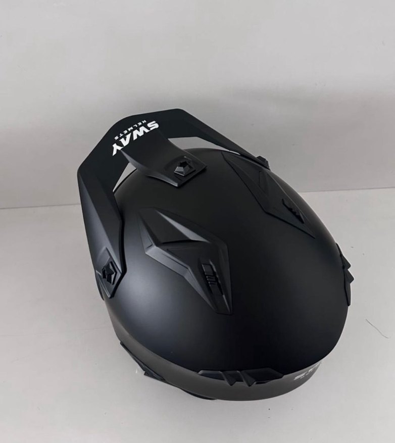 Sway SW 726X Tokyo Mat Siyah Modüler Kask - XXL - Görsel 3