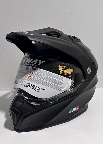 Sway SW-X60 Mat Black Cross Kask - L - Görsel 2