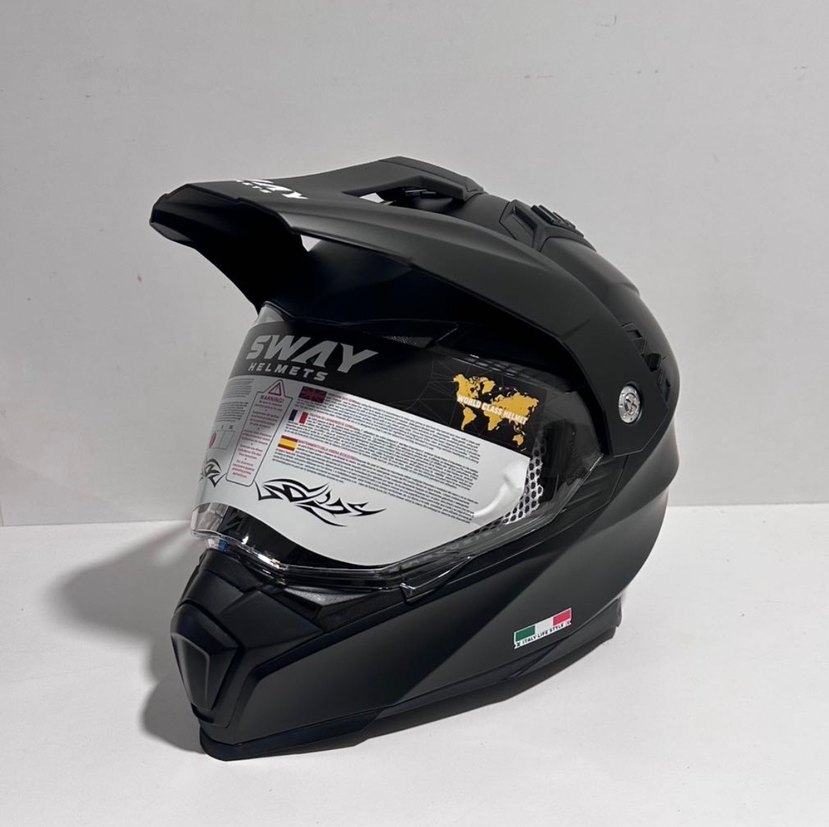 Sway SW-X60 Mat Black Cross Kask - L - Görsel 2