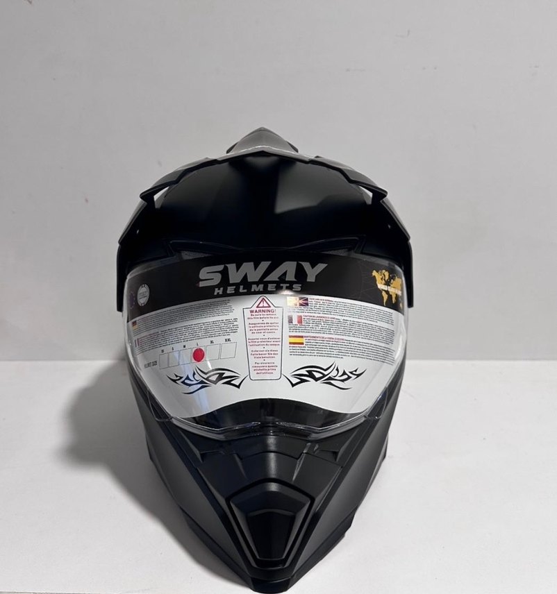 Sway SW-X60 Mat Black Cross Kask - L - Görsel 3