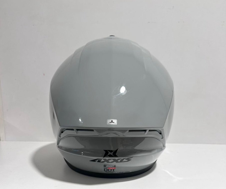 Axxis Draken S Solid Gloss Grey Full Face Kask - L - Görsel 5