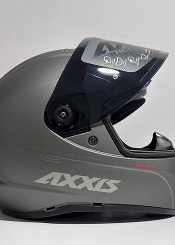 Axxis Draken S Solid Mat Titanium Full Face Kask - XXL - Görsel 4