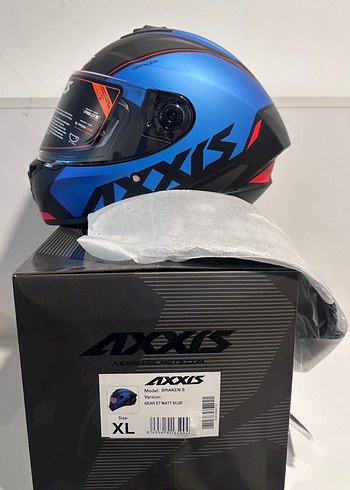 Axxis Draken S Gear Mat Blue Full Face Kask - XL - Görsel 8