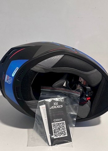 Axxis Draken S Gear Mat Blue Full Face Kask - XL - Görsel 7